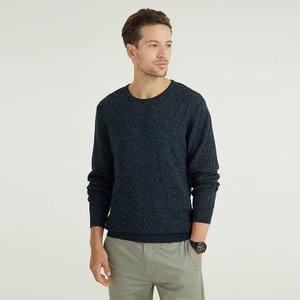 Personnalisation de la conception de style classique Pull pour hommes à col rond 