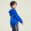 Sweat-shirt à capuche avec ourlet bleu pour garçons