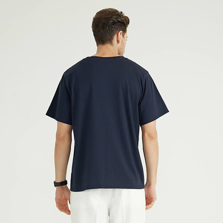 T-shirt de style printemps-été imprimé classique à col rond pour hommes