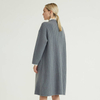 Trench-coat tricoté gris pour femmes de style nouveau et simple de qualité supérieure pour femmes