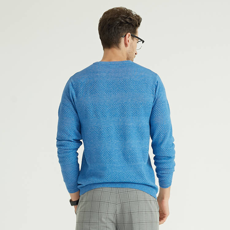 Pull en cachemire en tricot de conception de modèle personnalisé pour les hommes