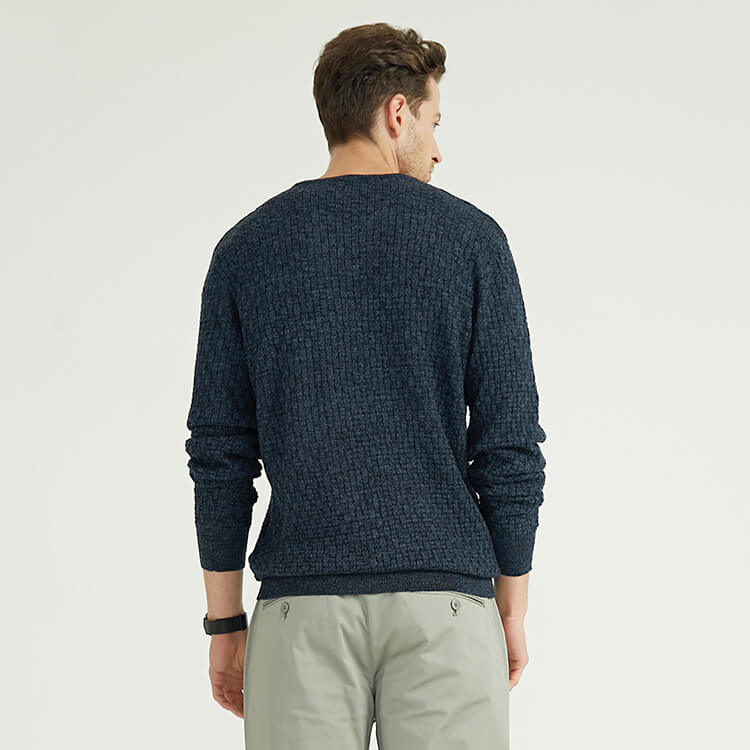 Personnalisation de la conception de style classique Pull pour hommes à col rond 