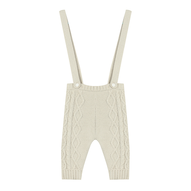 Automne hiver bébé nouveau-né 100% coton salopette en tricot torsadé pour bébés