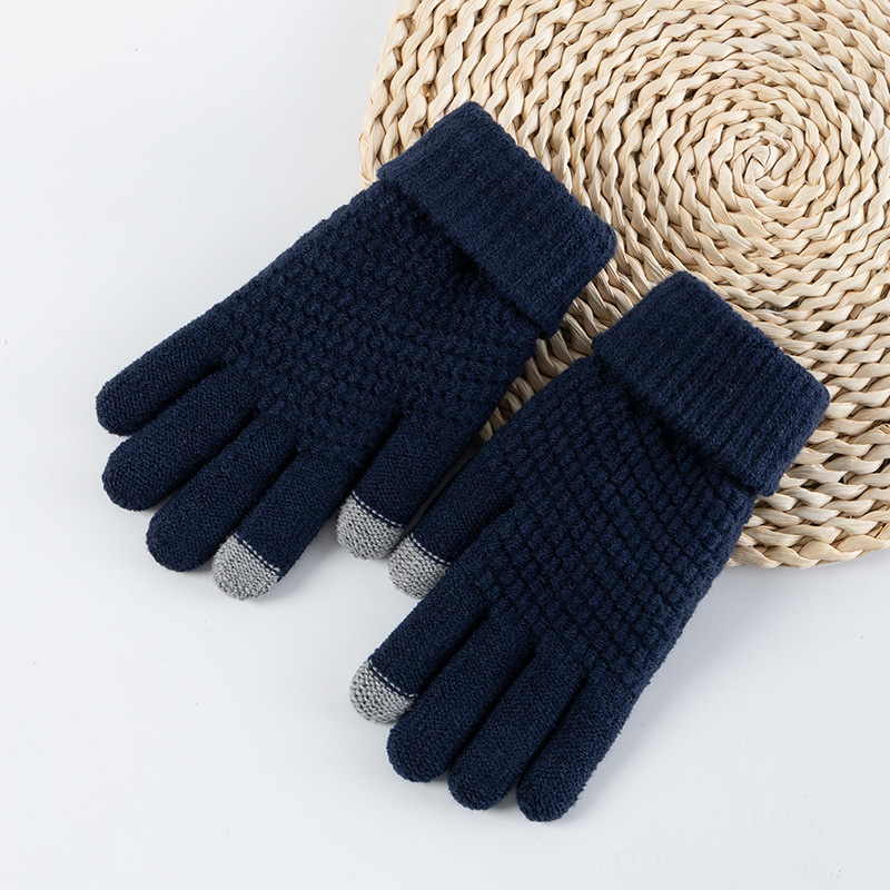 gants tricotés en coton