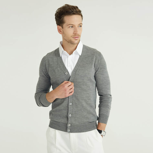 Nouveau Style Classique Design Casual Businesscardigan Chandail Pour Hommes