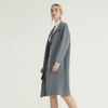 Trench-coat tricoté gris pour femmes de style nouveau et simple de qualité supérieure pour femmes