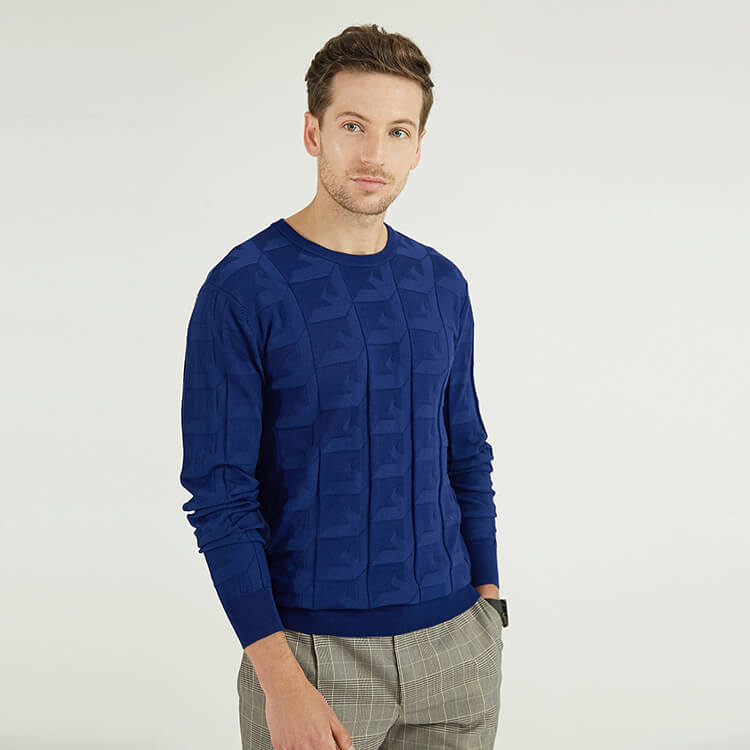 Nouveau pull en cachemire pour hommes au design minimaliste