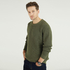 Pull Cardigan Tricoté Design Classique à Manches Longues Vert Pour Homme