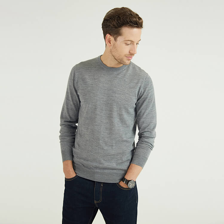 pull en laine mérinos homme 