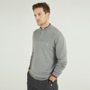 1/4 Zip Pull Tricoté Simple Contraste Couleur Pull à Manches Longues pour Homme