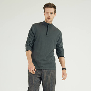 Pull classique en maille à 1/4 zip pour homme