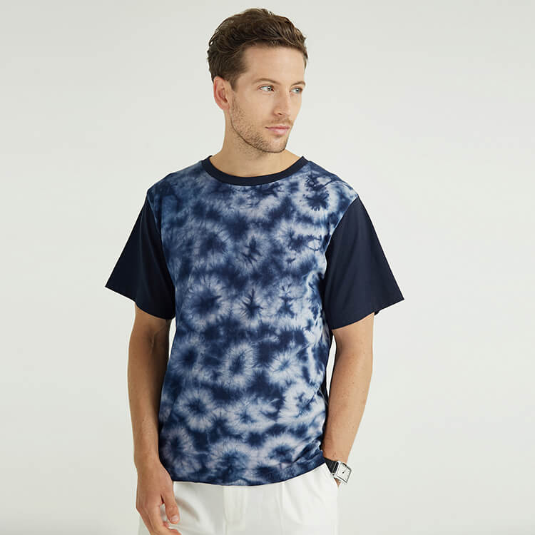 T-shirt de style printemps-été imprimé classique à col rond pour hommes