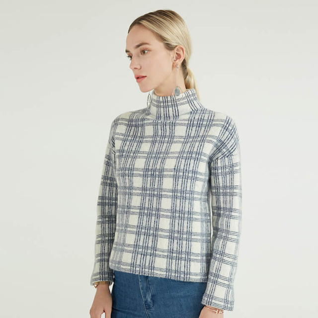 Plaid Nouveau Sweat-shirt à capuche personnalisé simple et avancé pour femme