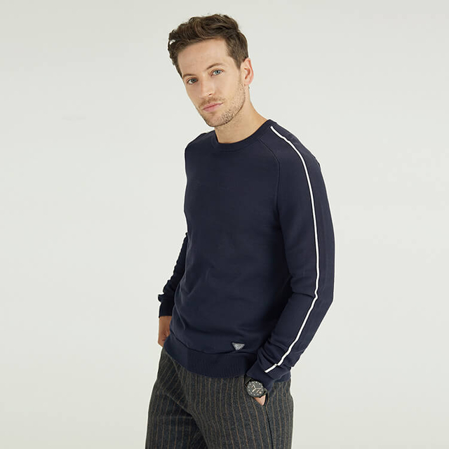 Nouveau Style tricoté pulls hauts sweat hiver ras du cou tricoté pull personnalisé pour les hommes