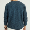 Chandail en tricot uni mélange acrylique à col rond pour hommes d\'hiver sur mesure