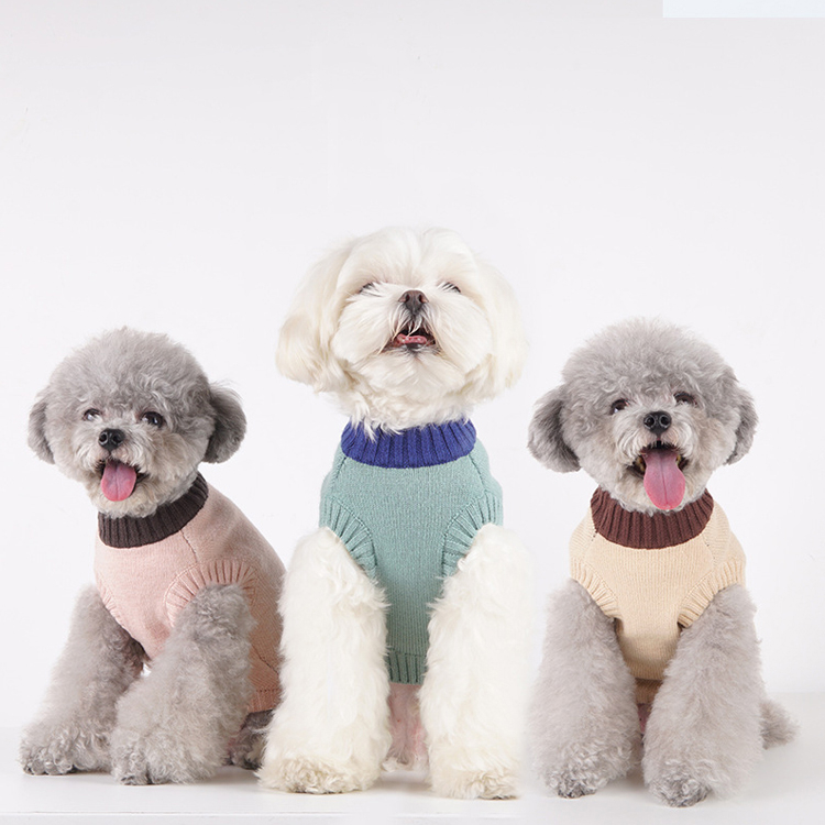 Vêtements pour animaux de compagnie tricotés par Puippers de cavalier de pull de chien de Kintted faits sur commande pour le petit chien