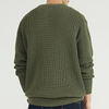 Pull Cardigan Tricoté Design Classique à Manches Longues Vert Pour Homme