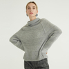 Col roulé de mode simple tricoté gris 2022 pulls en laine pour femmes