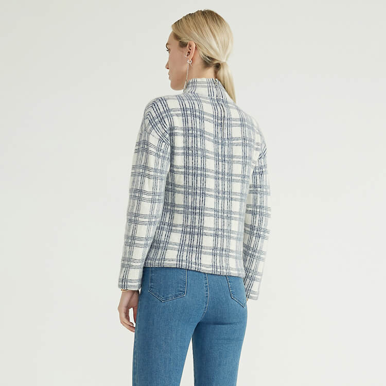 Plaid Nouveau Sweat-shirt à capuche personnalisé simple et avancé pour femme