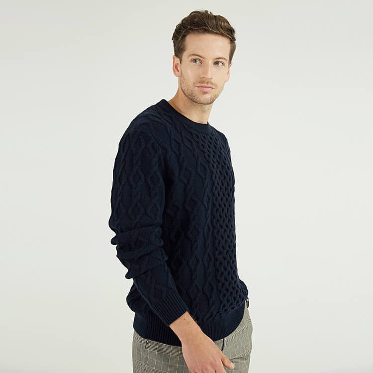 Design élégant et minimaliste personnalisé tricoté mode hommes vêtements pull en tricot hommes