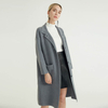 Trench-coat tricoté gris pour femmes de style nouveau et simple de qualité supérieure pour femmes